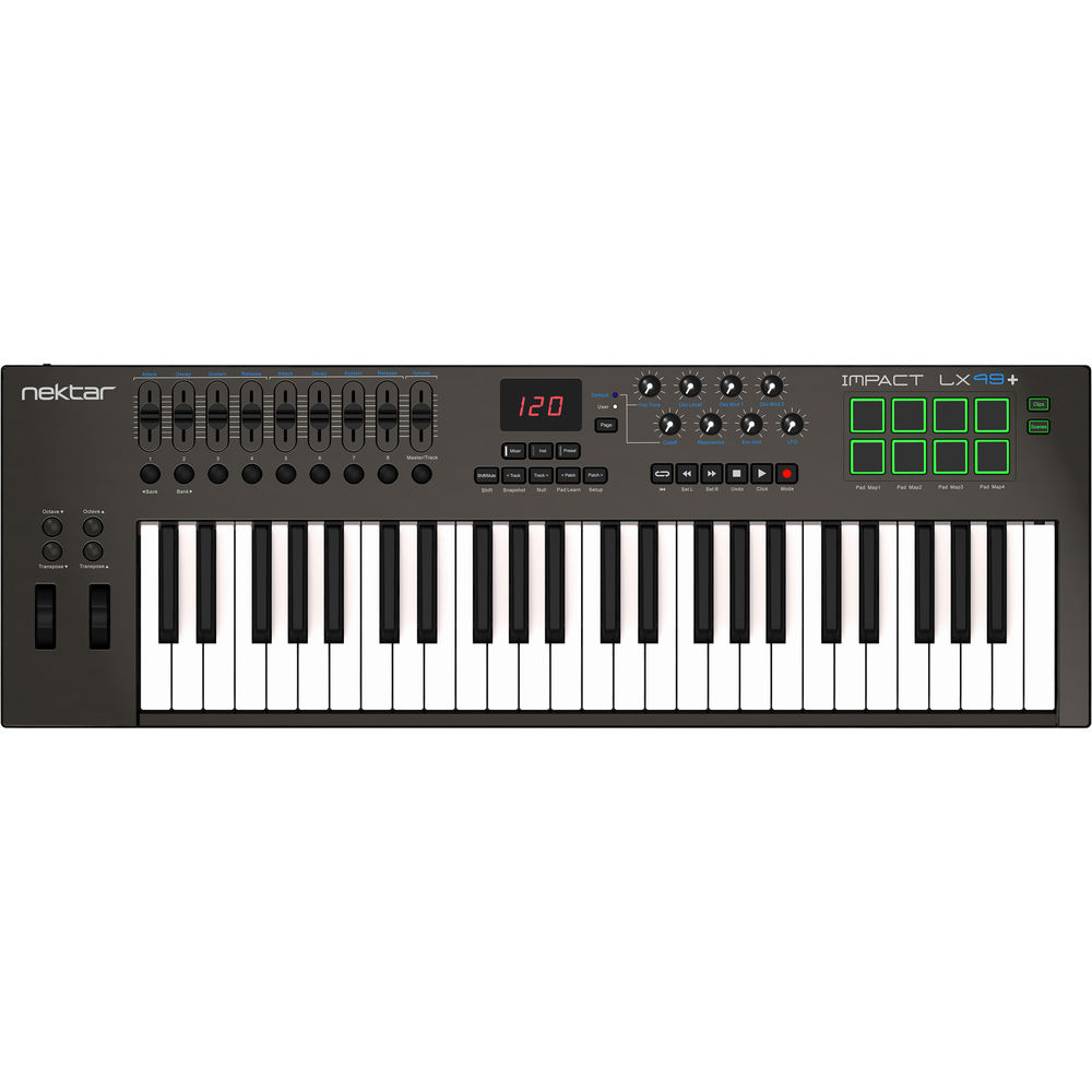 Nektar Impact LX49+ 49 Key USB MIDI Keyboard Controller