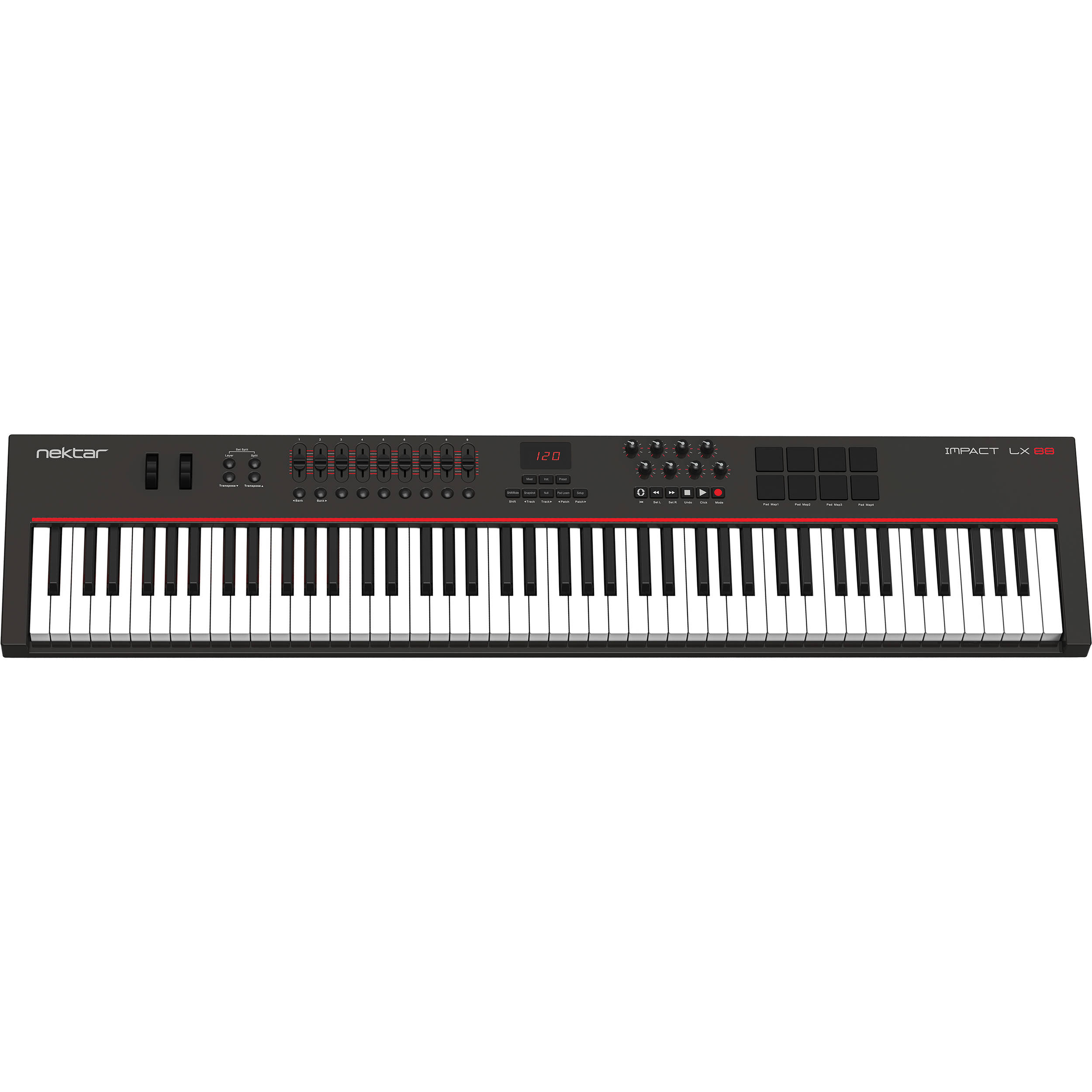 Nektar Impact LX88 88 Key USB MIDI & DAW Controller Keyboard