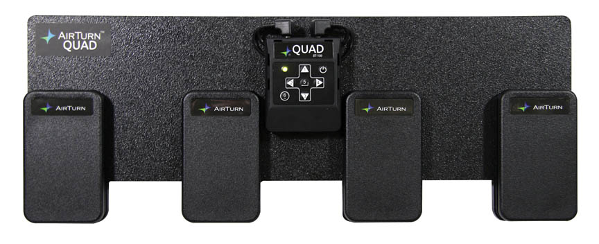 AirTurn QUAD 4-Pedal Blue Tooth Foot Pedal Page Turner and More