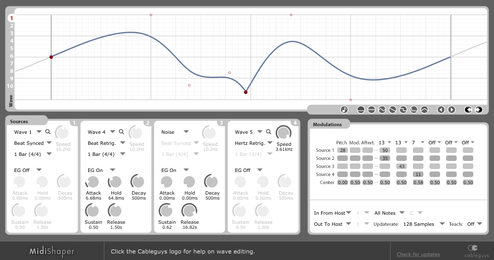 Cableguys MIDIShaper Mac PC Effect Plug In