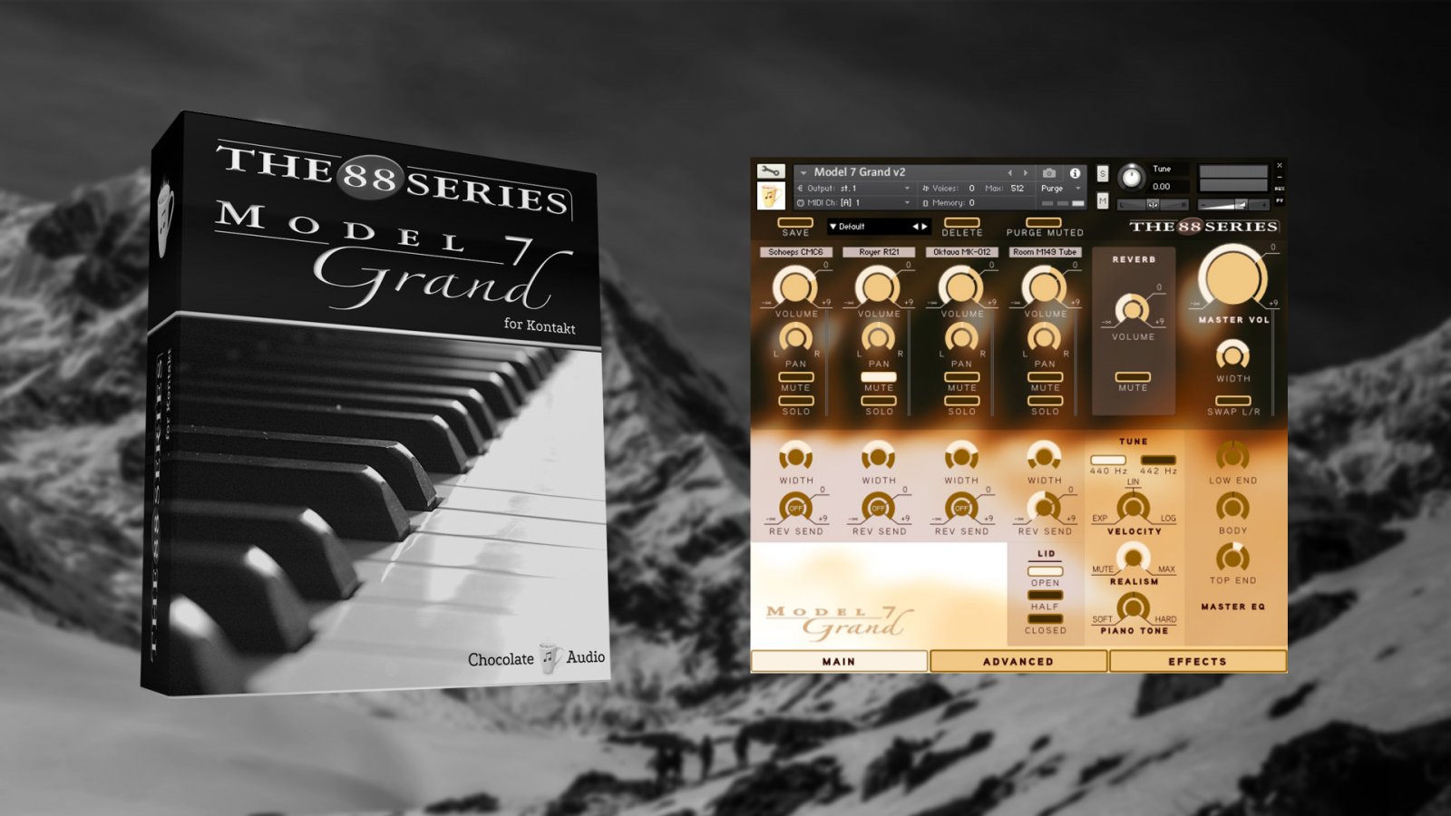 Chocolate Audio Model 7 Grand Piano For Kontakt