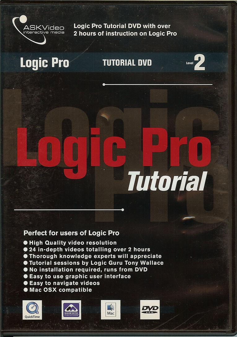 ASKVideo Logic Pro 7 Tutorial DVD Rom Level 2 USED