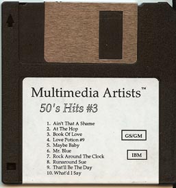 MultiMedia Artist 50's Hits #3 MIDI Files