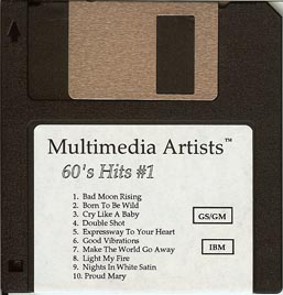 MultiMedia Artist 60's Hits #1 MIDI Files