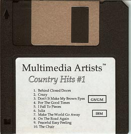 MultiMedia Artist Country Hits #1 MIDI Files