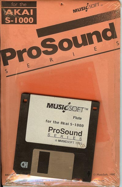 MusicSoft ProSound Akai S1000 Flute Floppy Disk