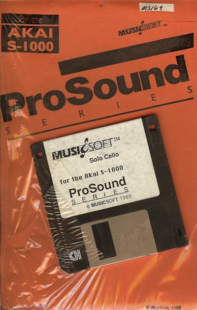 MusicSoft ProSound Akai S1000 Solo Cello Floppy Disk