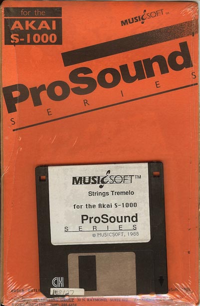 MusicSoft ProSound Akai S1000 Strings Tremolo Floppy Disk