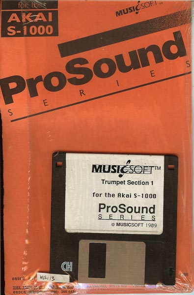 MusicSoft ProSound Akai S1000 Trumpet Section 1 Floppy Disk