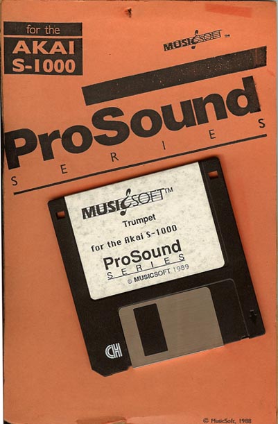 MusicSoft ProSound Akai S1000 Trumpet Floppy Disk