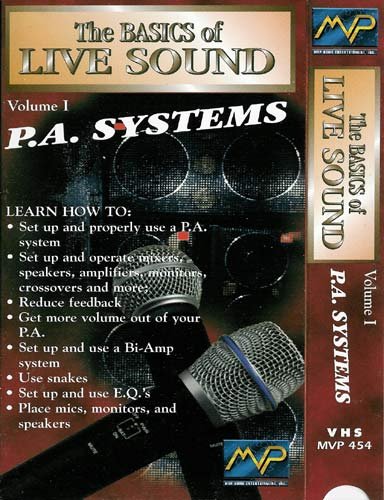 MVP Basics of Live Sound P.A. Systems Vol. I Video Tape