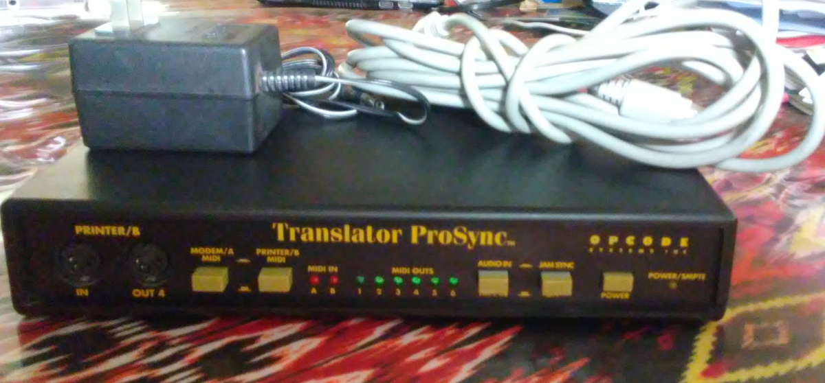 Opcode Translator ProSYnd Mac OS 7-9 MIDI Interface Used