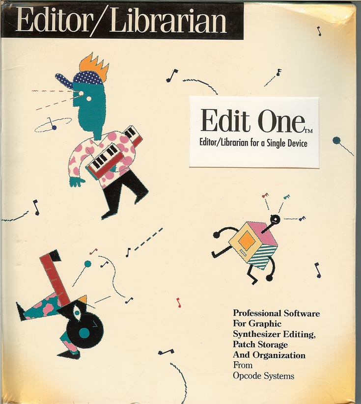 Opcode Edit One Editor/Librarian Mac OS 7