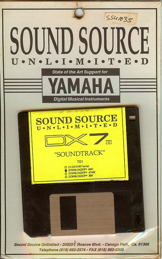 Sound Source Unlimited DX7II "Soundtrack" Mac Downloader