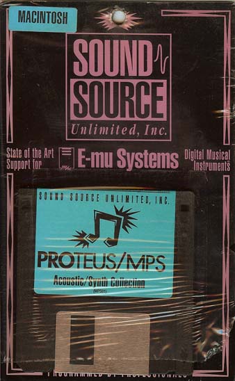 Sound Source Unlmtd EMU Protues MPS Acoustic/Synth Mac Disk