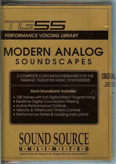 Sound Source Unlimited Yamaha TG55 Modern Analog Rom