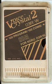 Voice Crystal Korg 03R/W Volume 2 ROM Card