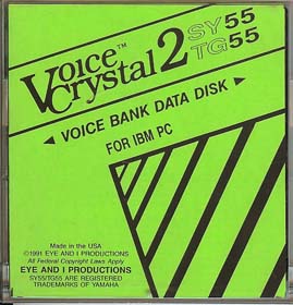 Voice Crystal Yamaha SY55/TG55 PC Format Volume 2 Patch Disk