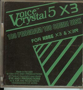 Voice Crystal Korg X3 Volume 5 Patch Disk