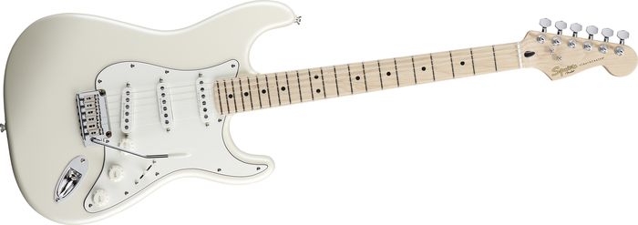 Fender Squire Deluxe Stratocaster®, Maple Fingerboard, White