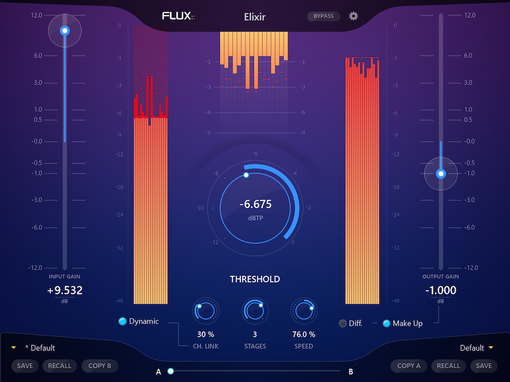 Flux Elixir Mac PC Multichannel True Peak Limiter eLicense