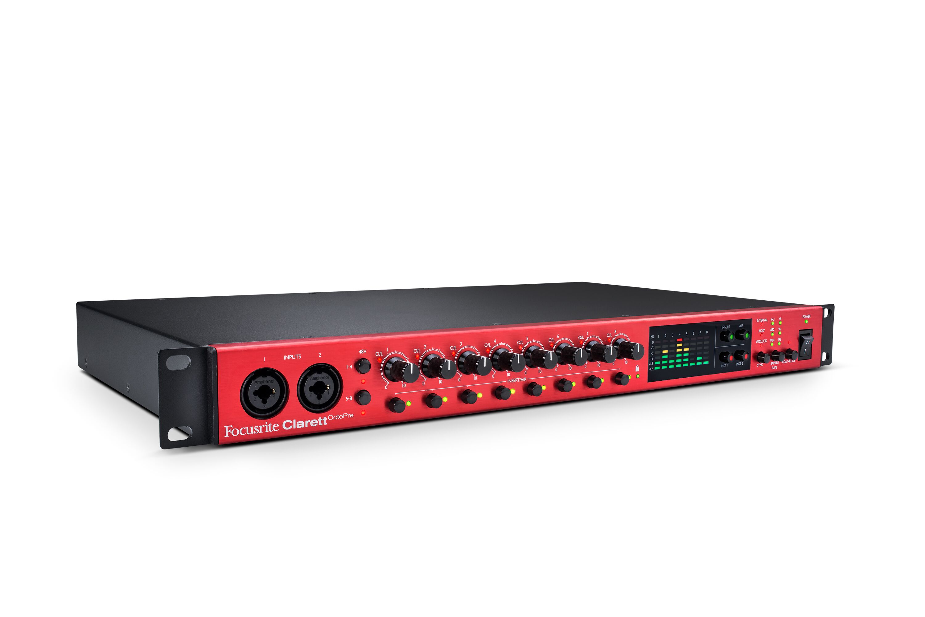 Focusrite Clarett OctoPre 8-channel 24-bit / 192kHz A-D and D-A