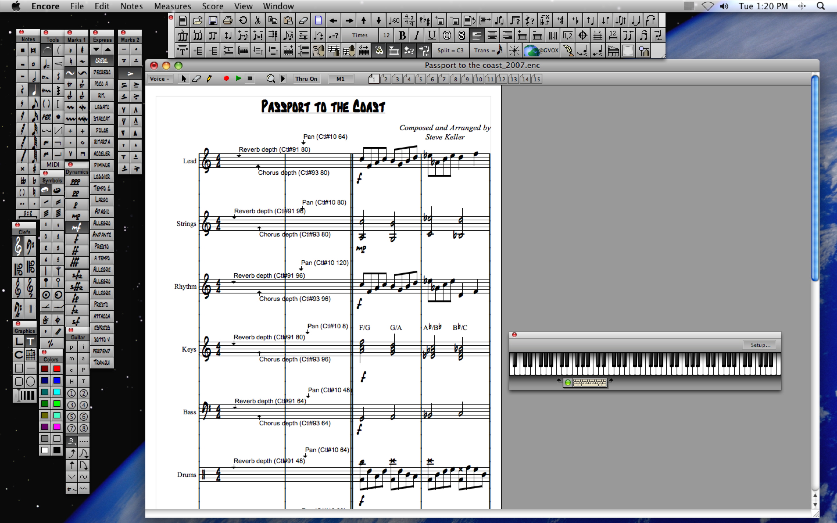 Passport Music Software Encore 5 Notation Software for Mac