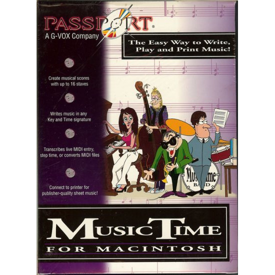 Passport Music Software MusicTime for Macintosh Mac OS 7