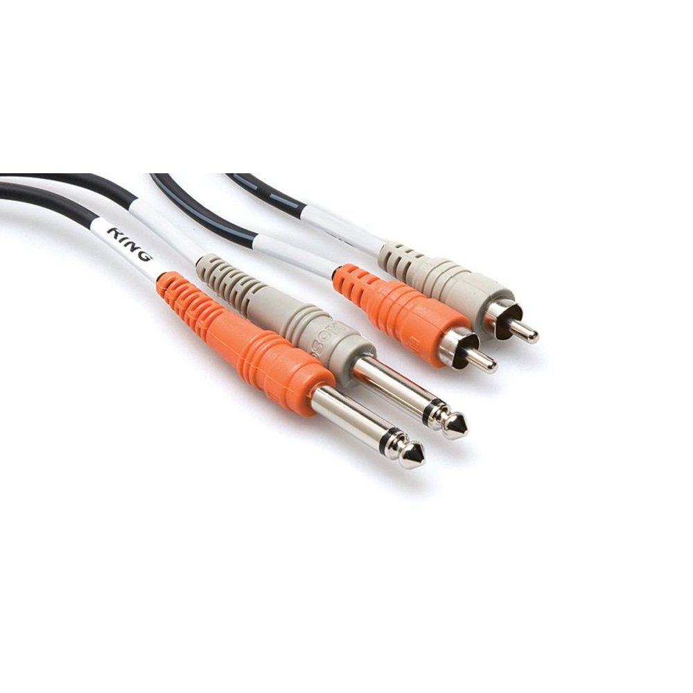 Hosa CPR-202 Cable Dual 1/4 Inch To RCA interconnects