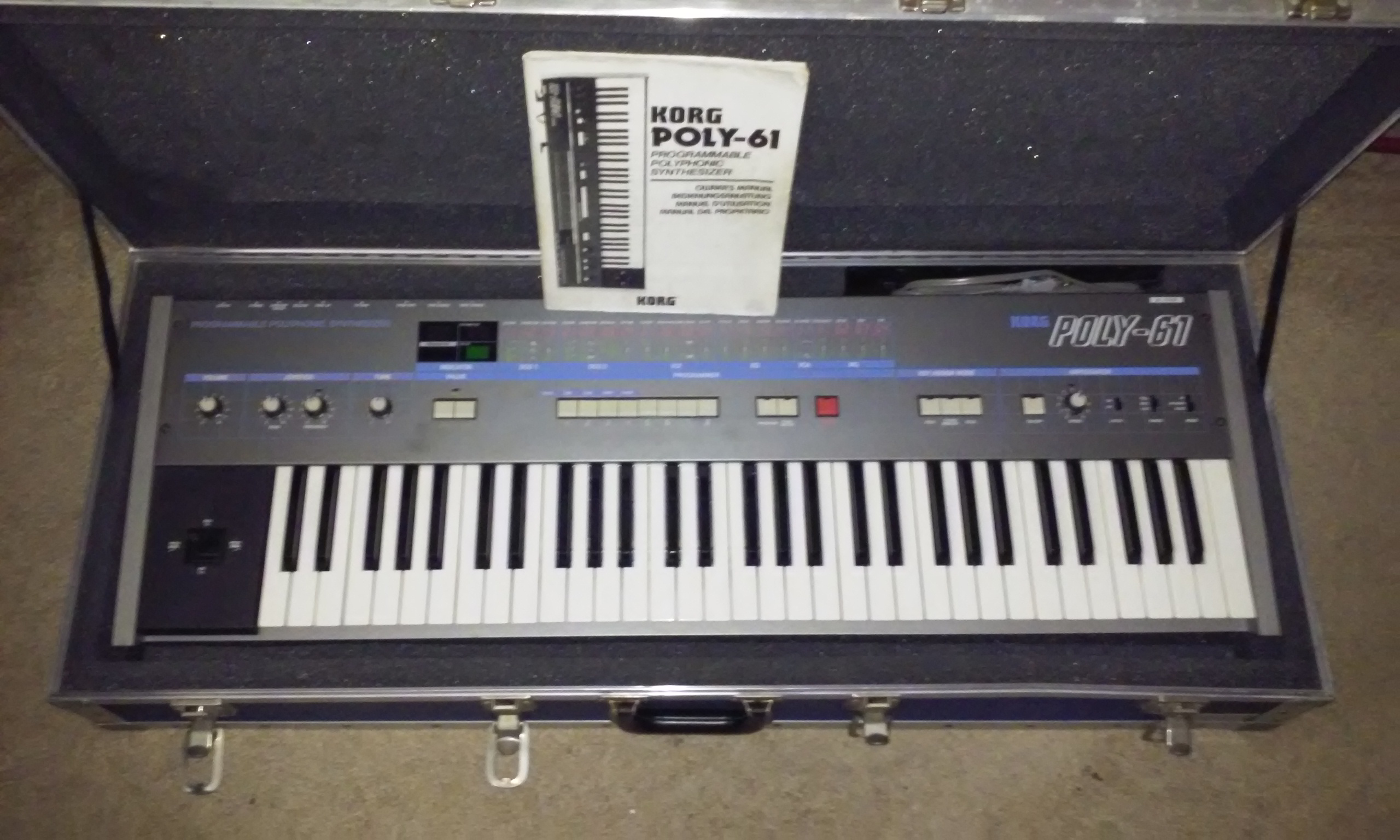 Korg Vintage Poly61 61 Key Polyphonic Synth with A&S Case Used