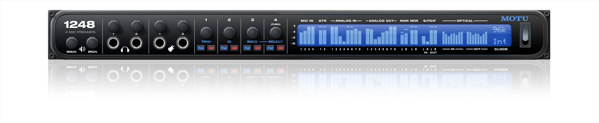 MOTU 1248™ Thunderbolt / AVB / USB Audio Interface w/ DSP