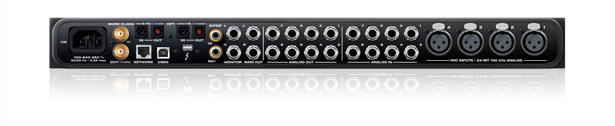 MOTU 1248™ Thunderbolt / AVB / USB Audio Interface w/ DSP