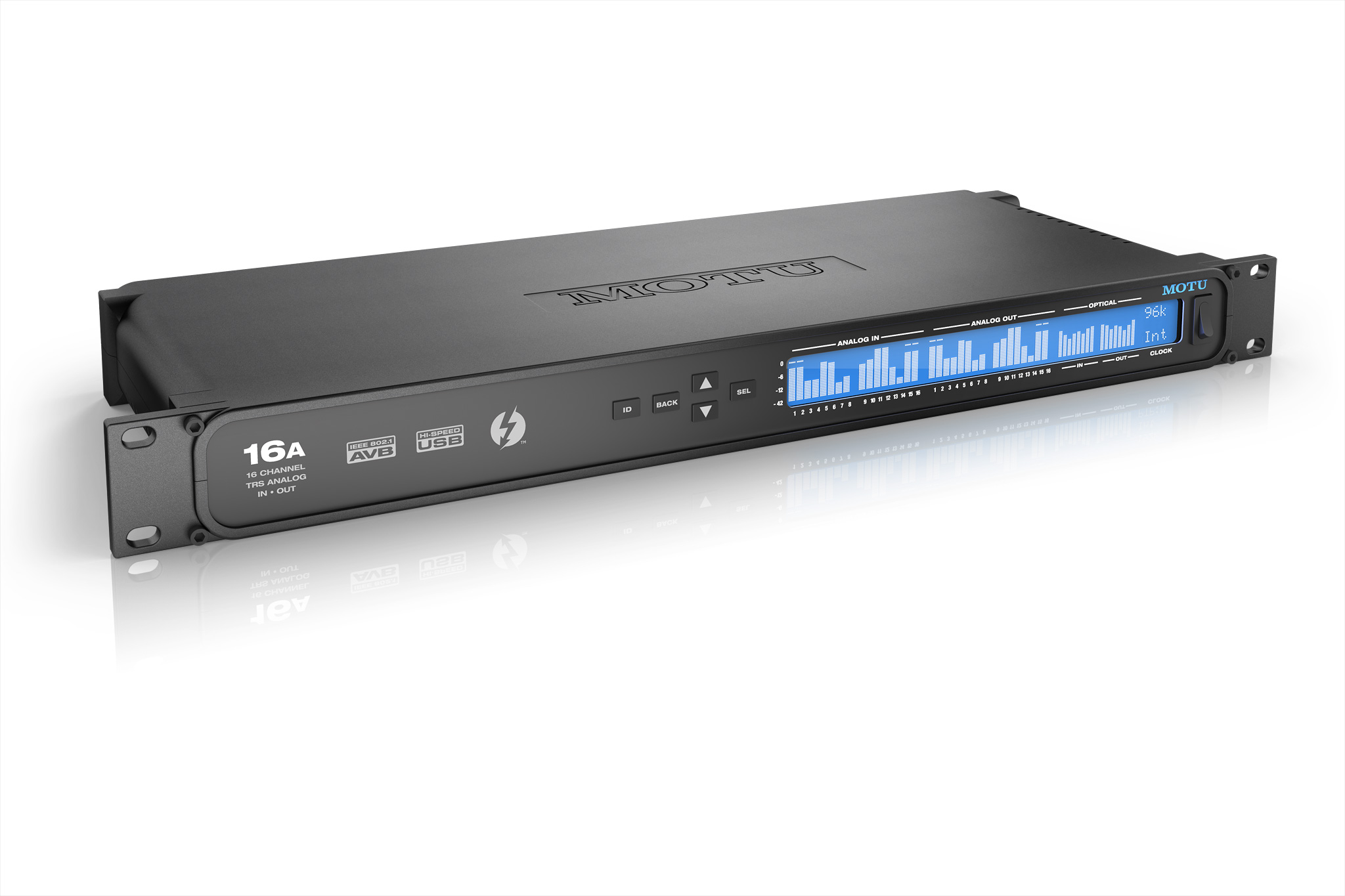 MOTU 16A 16-Channel Thunderbolt/AVB/USB Audio Interface w/ DSP