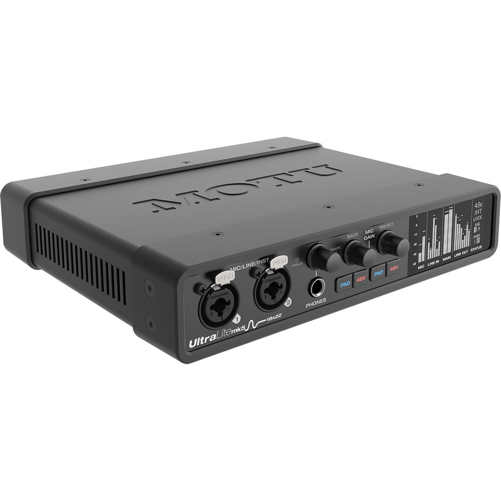 MOTU UltraLite-mk5 18x22 Mac PC USB C Audio Interface with DSP