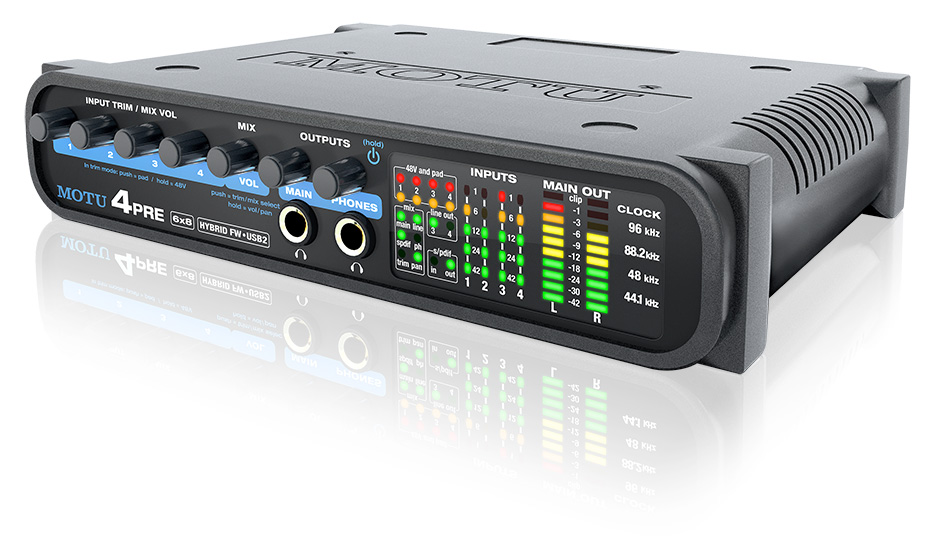 MOTU 4pre Firewire & USB Mac PC Audio Interface