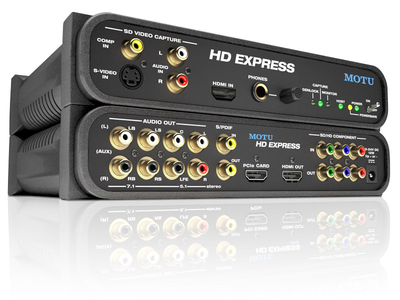 MOTU HD Express Video Interface Mac PC Desktop or Tower