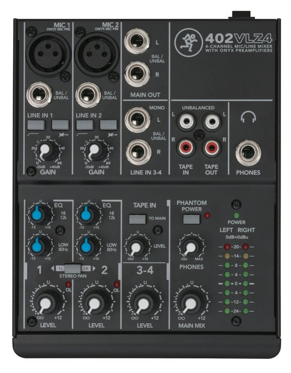 Mackie 402VLZ4 4-Channel Ultra-Compact Mixer