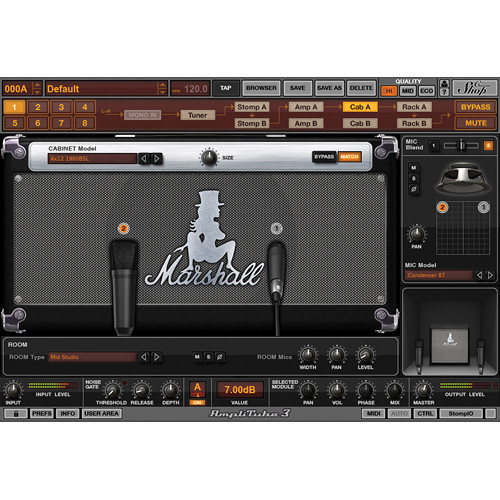 IK Multimedia AmpliTube Slash Mac PC Plug In eLicense