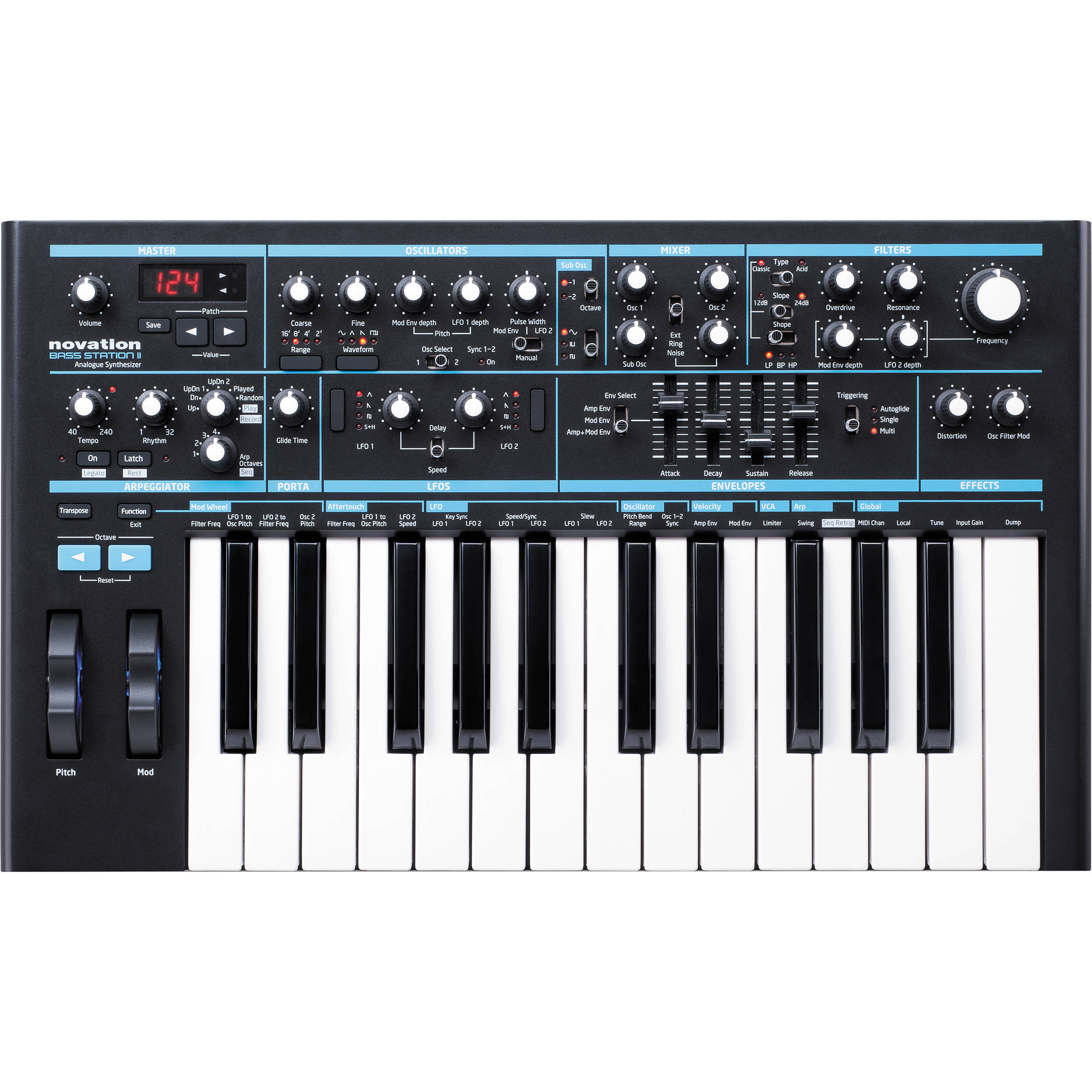 Novation Bass Station II Monophonic Analog Synthesizer