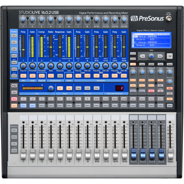 PreSonus StudioLive 16.0.2 USB Digital Mixing Recording Console