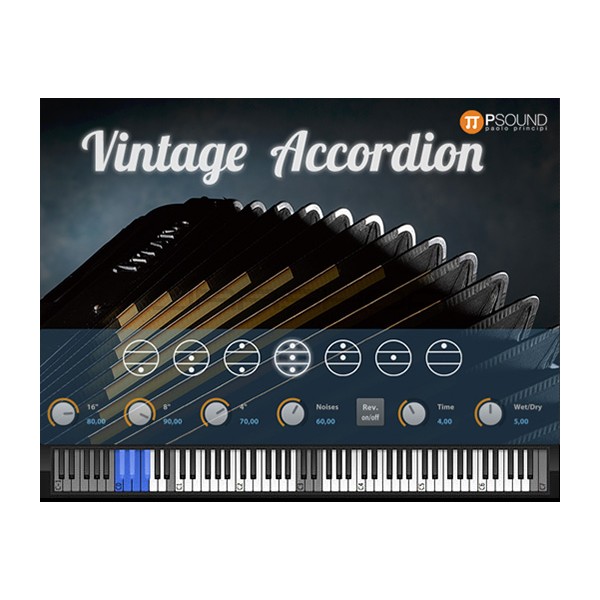 PSound Vintage Accordian Mac PC Software Instrument eLicense