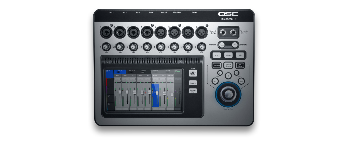 QSC TOUCHMIX-8TouchMix Series 8 Ch Compact Digital Mixer