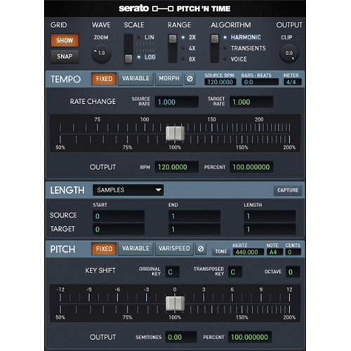 Serato Pitch 'n Time Pro 3.0 Time Stretching & Pitch-Shifting