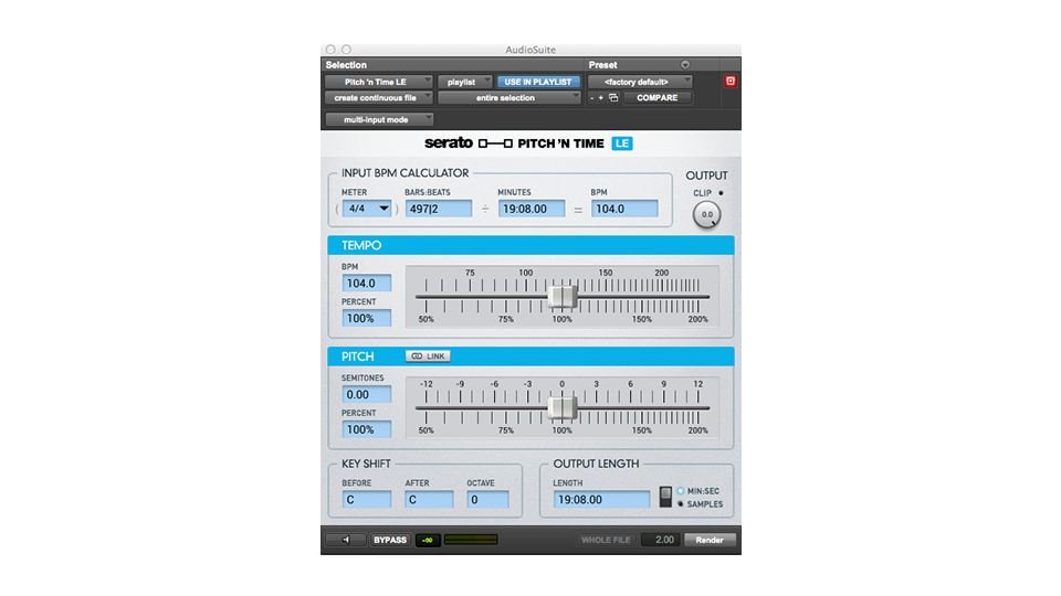 Serato Pitch 'n Time LE 3.0 Time Stretching & Pitch-Shifting