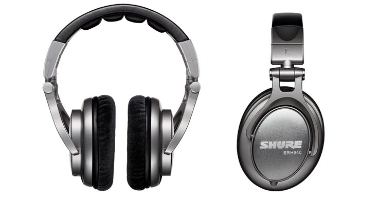 Shure SRH940 Closed Back Professional Reference Headphones