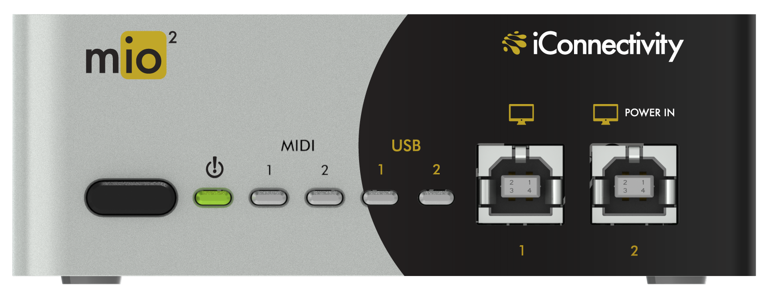 iConnectivity mio2 USB 2x2 Mac PC MIDI Interface