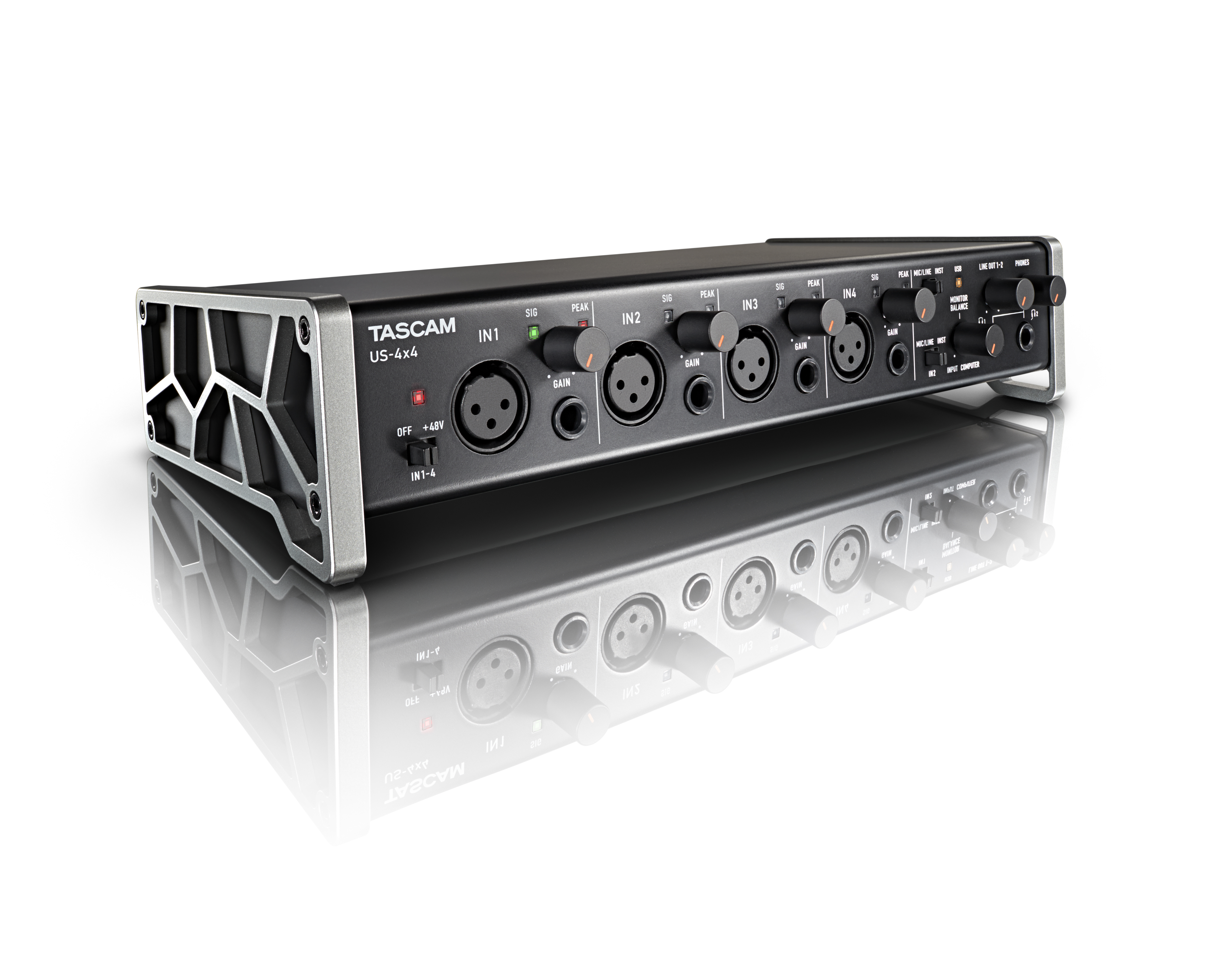 Tascam US 4X4 USB Mac PC iOS Audio Interface