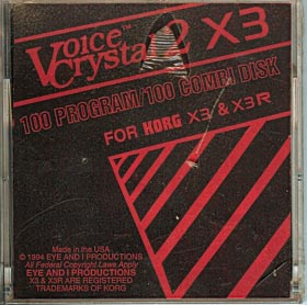 Voice Crystal Korg X3 Volume 2 Patch Disk