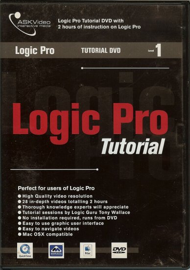 ASKVideo Logic Pro 7 Tutorial DVD Rom Level 1 USED