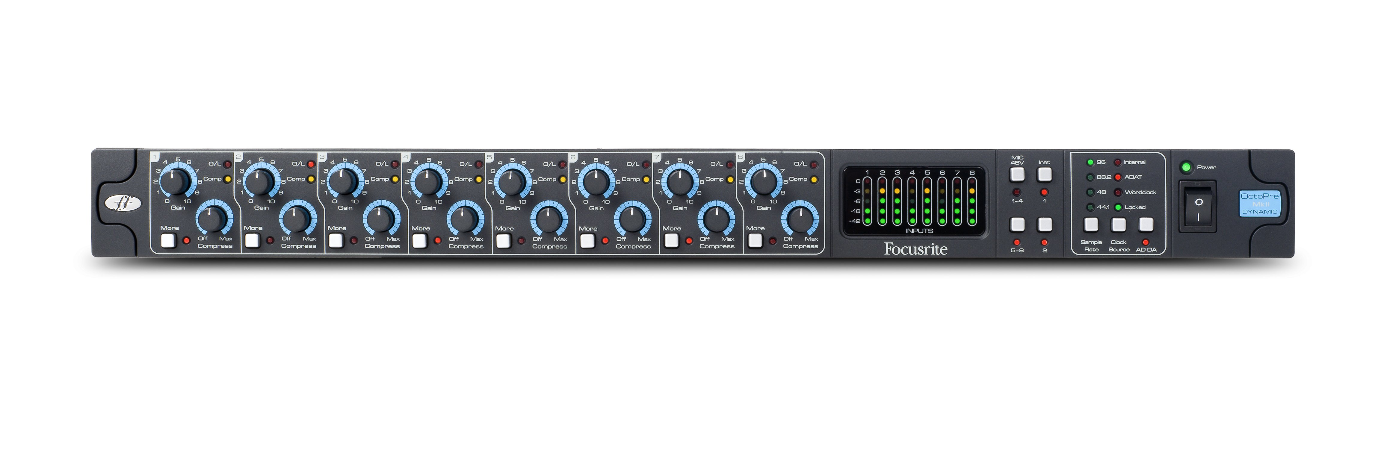 Focusrite Scarlett OctoPre Dynamic 8-Channel Microphone Preamp